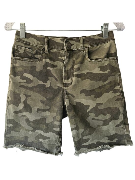 Express Pants - Express Camouflage High Rise Stretch Bermuda Shorts, Size 2